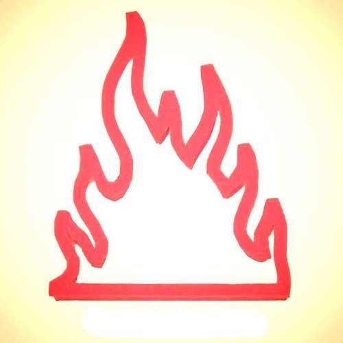 Flames Cookie Cutter - Click Image to Close
